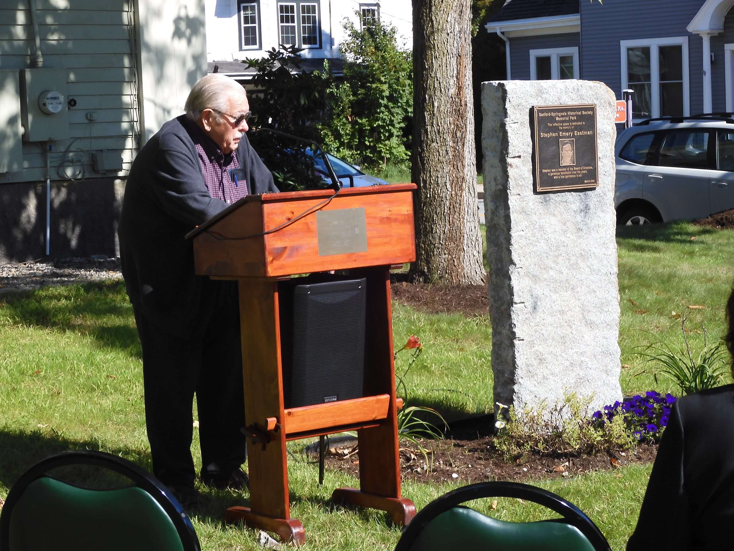 Stephen Emery Eastman Memorial Park Dedicated