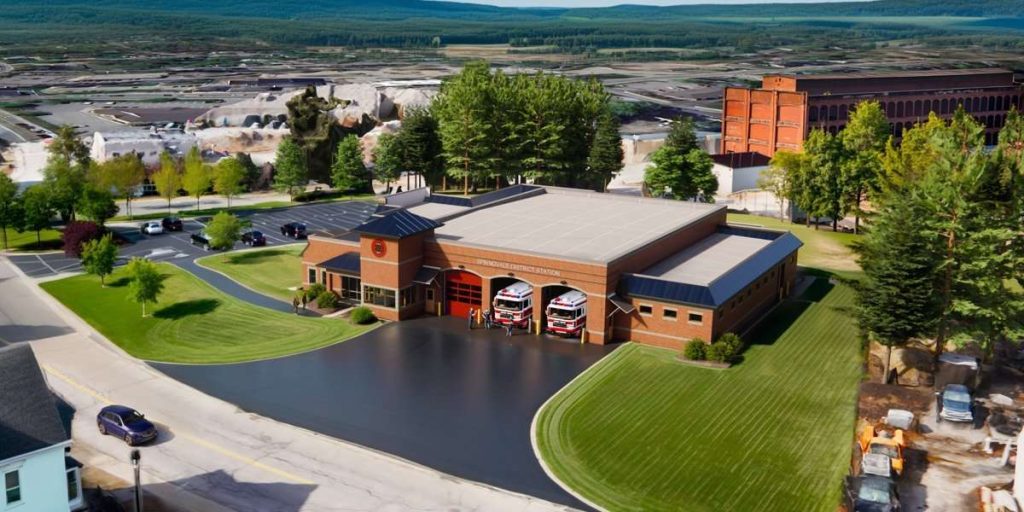 Artist’s rendering of the proposed Springvale District Fire Station. 