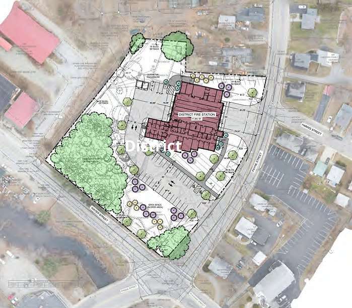 Site plan of the proposed Springvale station