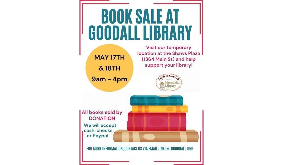 Book Sale to Benefit Goodall Library